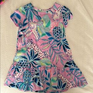 Lilly Pulitzer Girls Pink Floral Dress